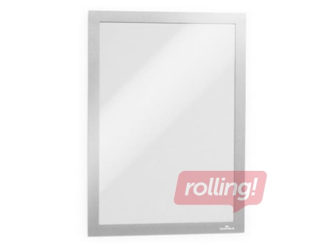 Information pocket Duraframe Self-adhesive A4, with a silver frame