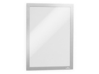 Информационный самоклеющийся карман Duraframe A4, с серебристой рамкой