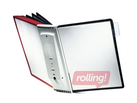 Wall display Durable Sherpa with 5 red and 5 black display panels