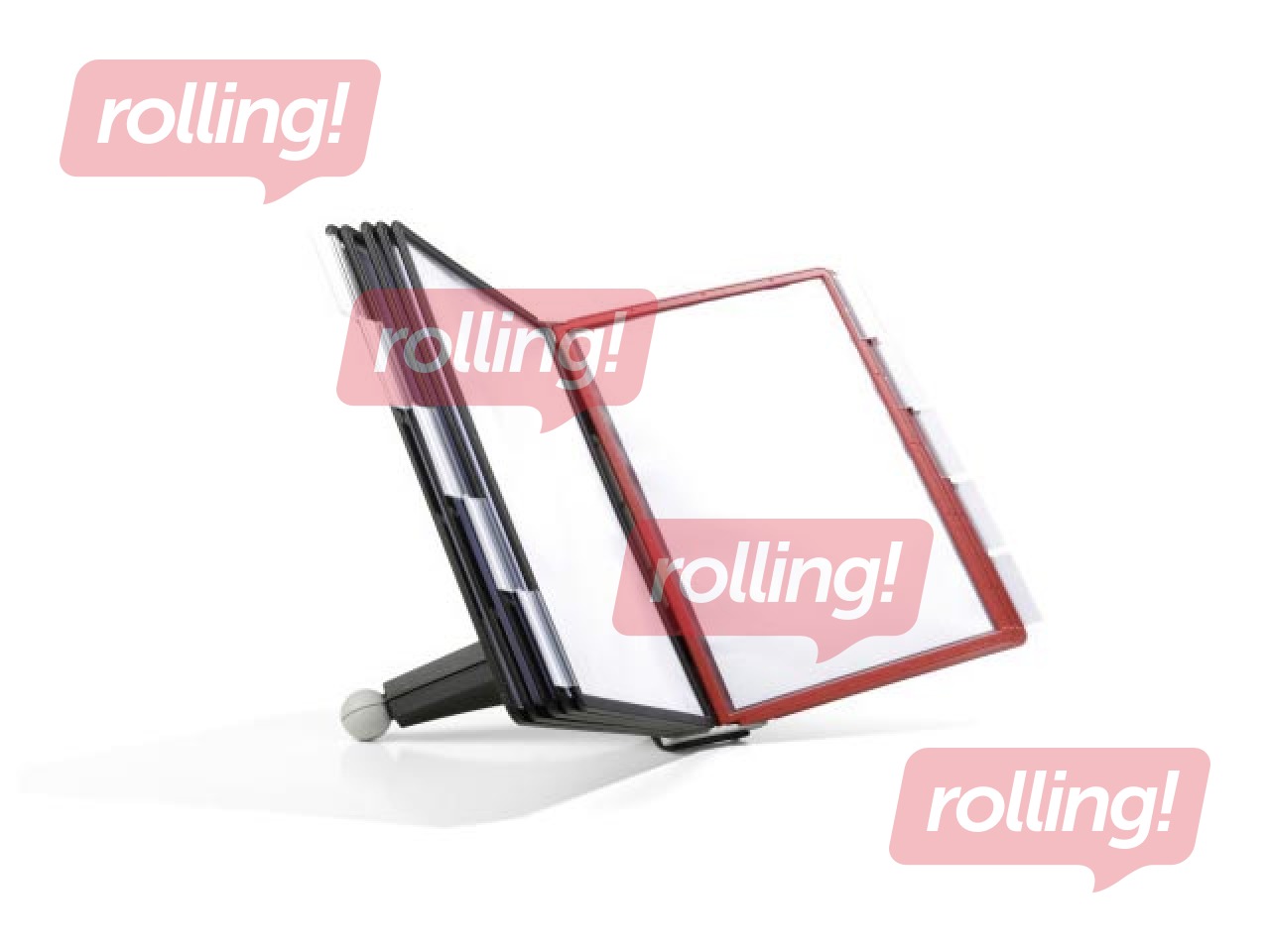 Galda displejs Durable Sherpa, 5 sarkanas un 5 melnas displeja kabatas 