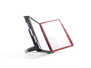 Настольный дисплей Durable Sherpa  с 5 красными и 5 чёрными панелями