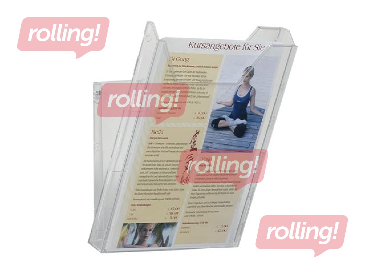 Bukletu turētājs, Durable, A4, ar 1 kabatu