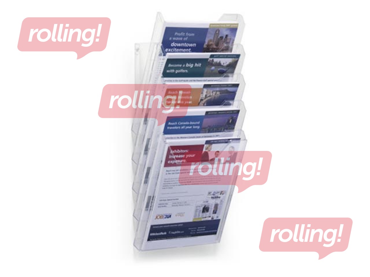 Подставка для буклетов, Durable, A4, с 5 лотками