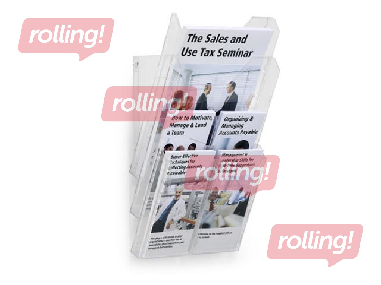 Bukletu turētājs, Durable, komplekts A4 un A6, ar 5 kabatām