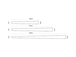 Plastikāta svārsteklis, 15 cm, 100 gab.