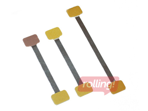 Aluminium wobbler holder, with 2 foamed adhesive tape pads, 7.4cm, 100 pcs.