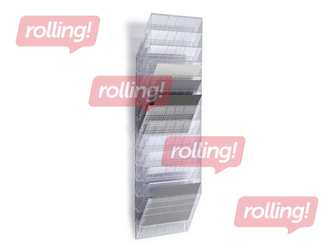 Prospektu turētājs Durable Flexiboxx 12, A4, caurspīdīgs