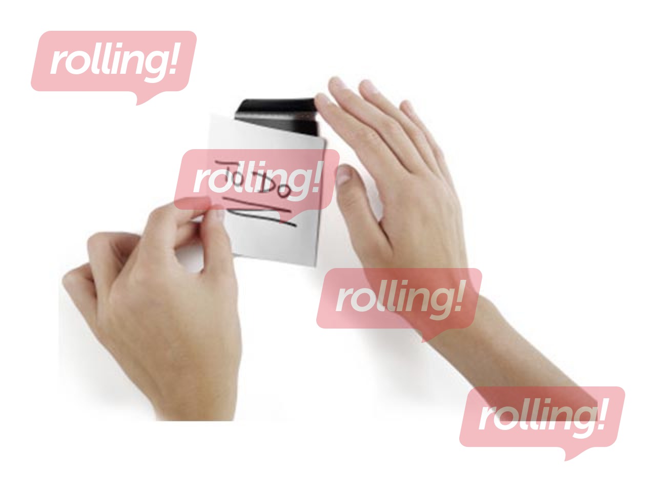 Magnētiskais klipsis piezīmēm Durafix, 60 mm, melns, 5 gab.