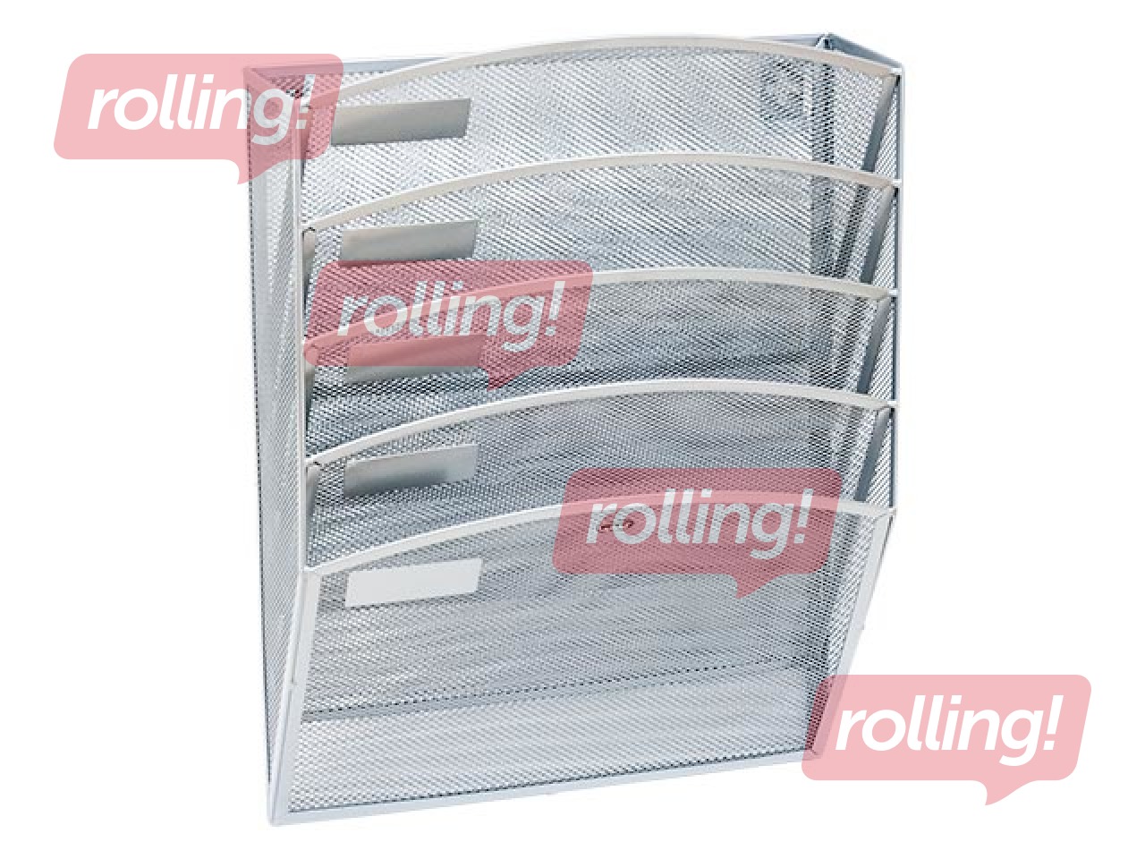 Bukletu turētājs Grand GR-080, metāla, sudraba