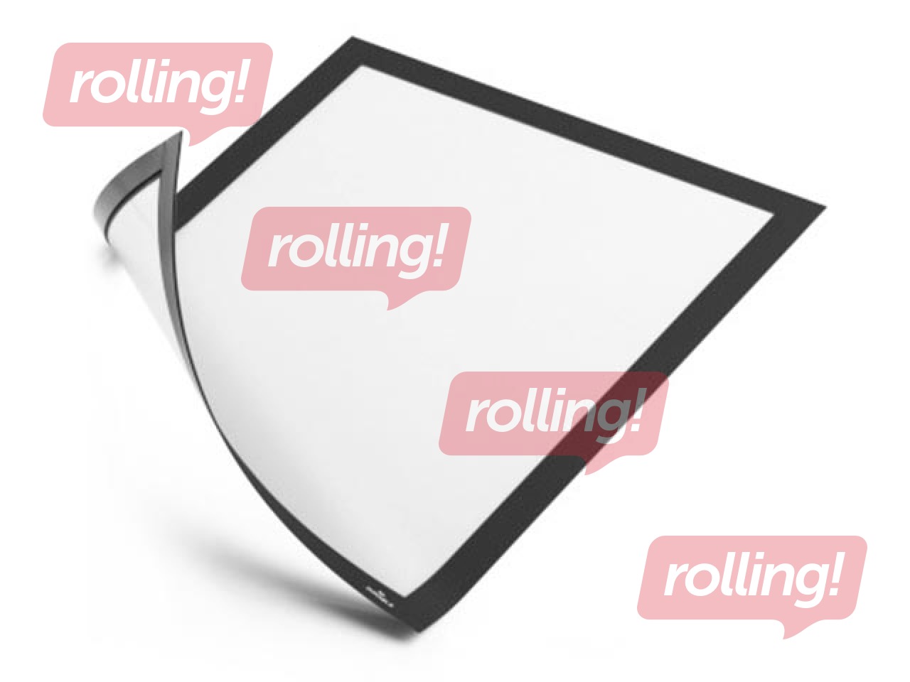 Магнитный информационный карман, Duraframe Magnetic, A4, с черной рамкой, 5 шт.