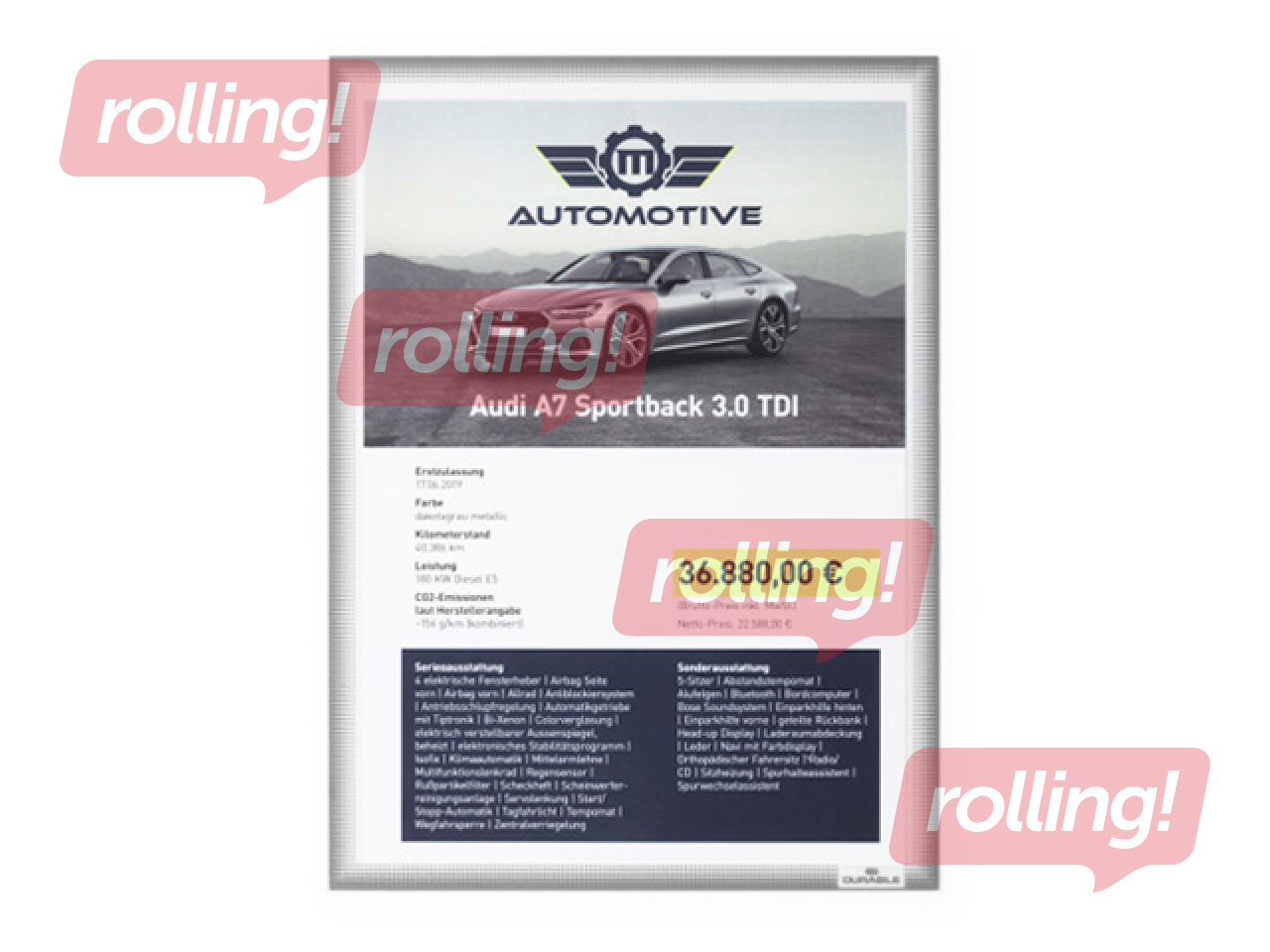 Info pocket Durable, A4, static cling, 5 pcs.