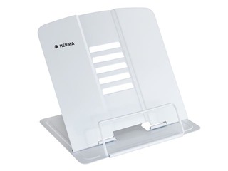 Grāmatu turētājs Herma, metāla, balts