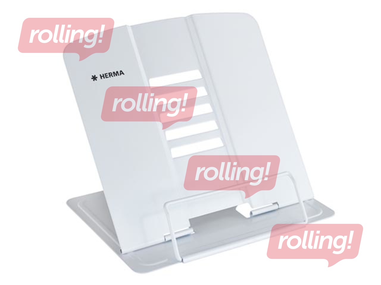 Grāmatu turētājs Herma, metāla, balts