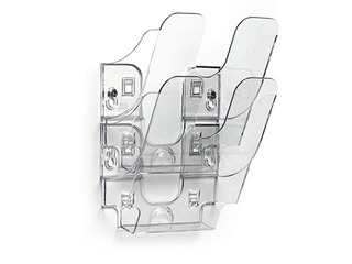 Держатель проспектов Durable Flexiplus 2, A5, прозрачный, вертикальный
