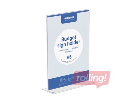 Prospect holder Europel,  A5, T - stand, vertical