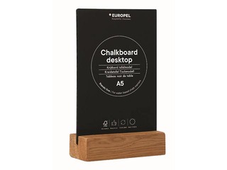 Desktop chalkboard Europel, A5, black
