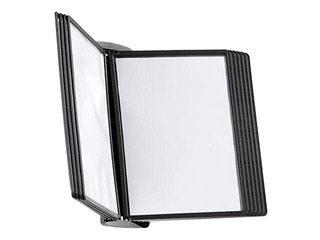 Sienas displejs Durable Sherpa Style Wall, 10 melnas displeja kabatas 