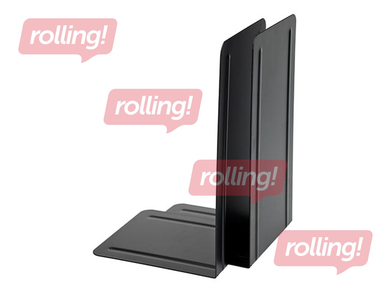 Raamatustend Alco, 13 x 24 x 14 cm, metall, must, 1 tk