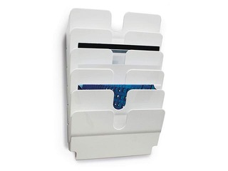 Literature holder Durable Flexiplus 6, A4, white, landscape