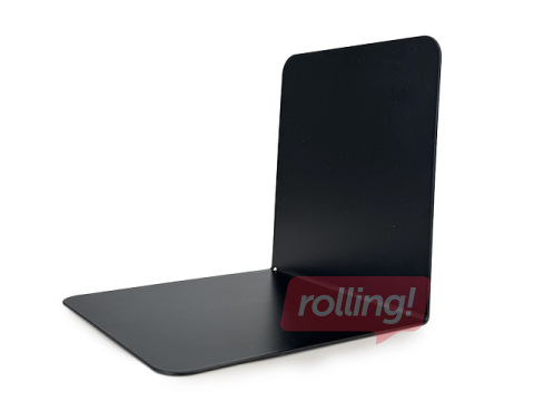 Grāmatu turētājs Alco, 12,5x14x14 cm, metāla, melns