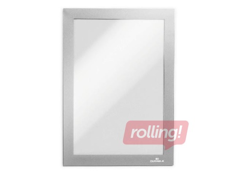 Informācijas kabata, pašlīpoša Duraframe  A5, ar sudraba rāmi, 2 gab