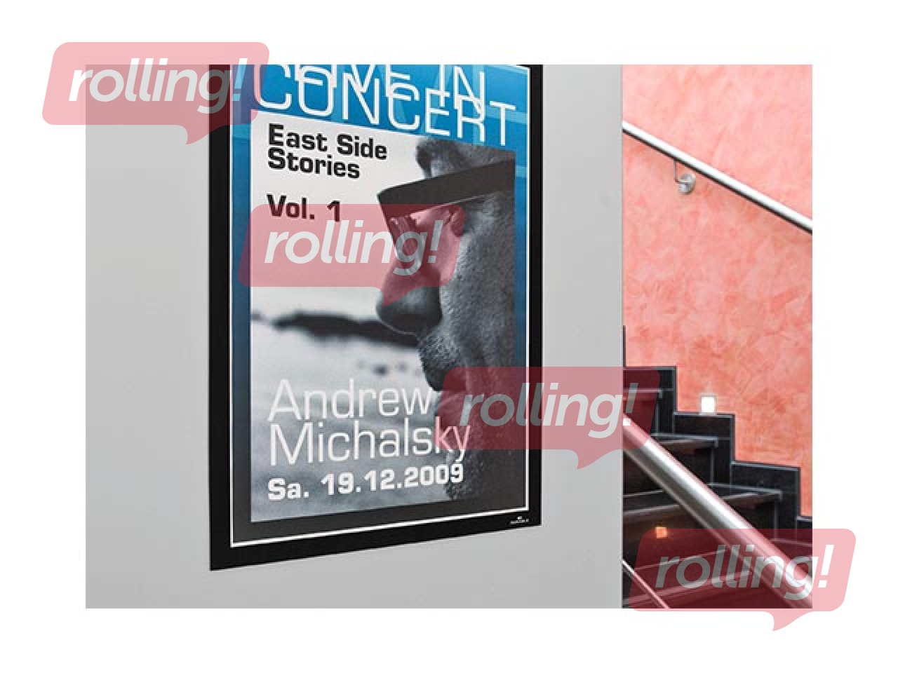 Informācijas kabata, pašlīpoša Duraframe  A3, ar melnu rāmi, 2 gab