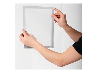 Informācijas kabata, pašlīpoša Duraframe Sun A3, ar melnu rāmi, 2 gab