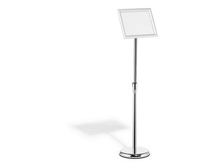 Informācijas statīvs ar alumīnija rāmi Durable, A4, grīdas