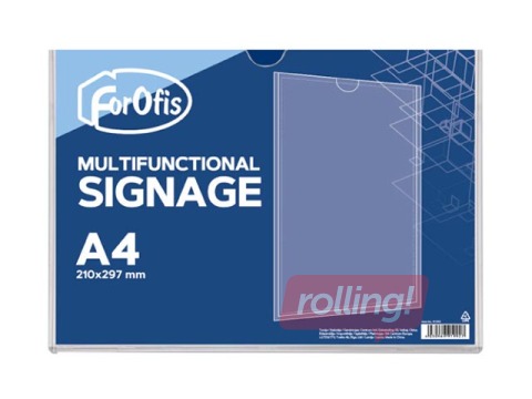 Informational plaque, horizontal, A4