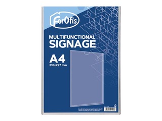 Informational plaque, vertical, transparent, A4