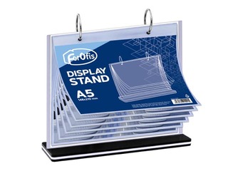 Table display, T-shape, A5, 6 pockets, horizontal