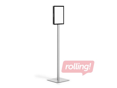 Информационная стойка с металлической пластиной Durable, напольная, A4