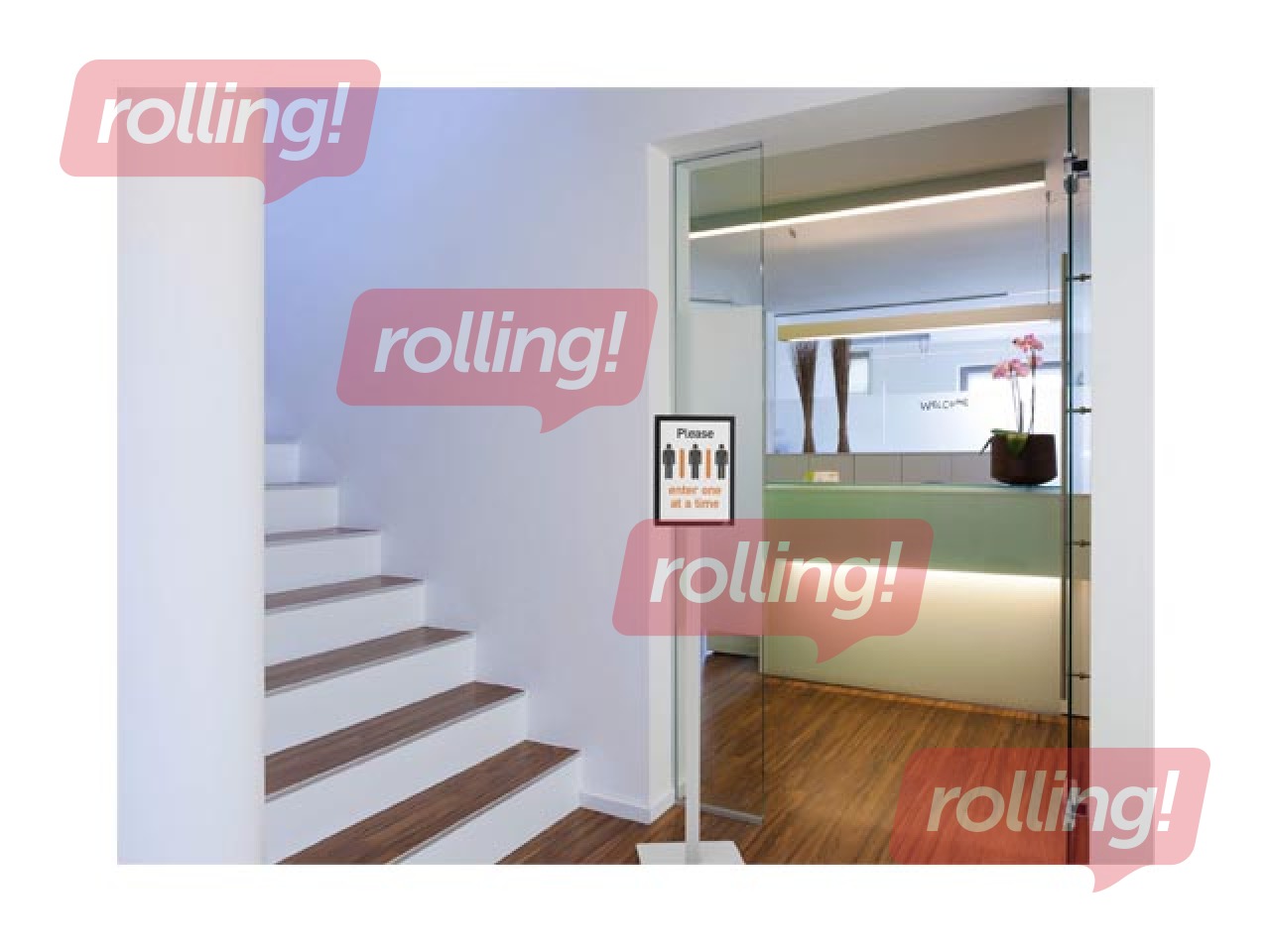 Информационная стойка с металлической пластиной Durable, напольная, A4