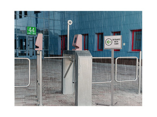 Infostend metallplaadiga, Durable, põrandastend, veekindel, A4