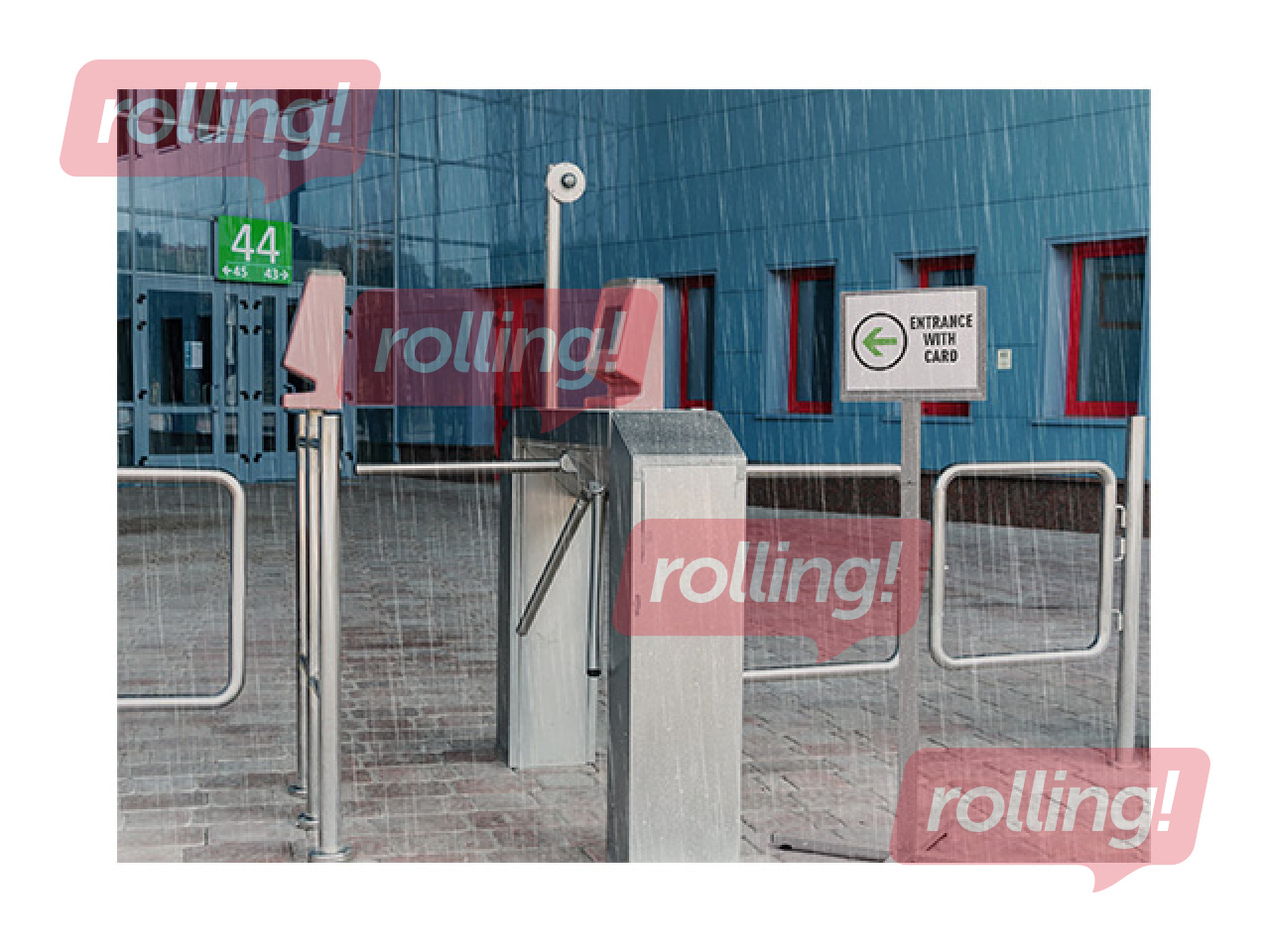 Infostend metallplaadiga, Durable, põrandastend, veekindel, A4