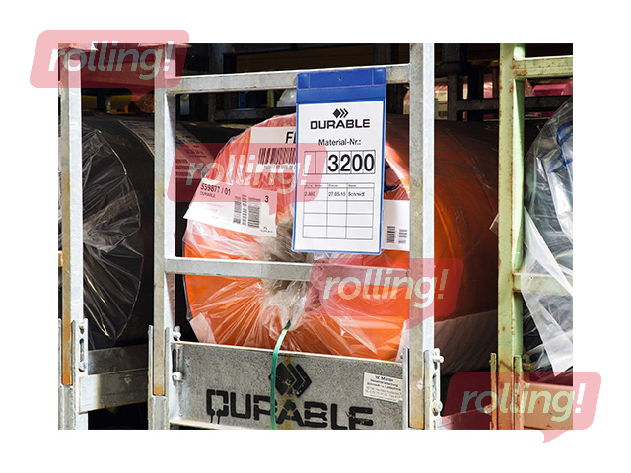 Informācijas kabata Durable, magnētiska, A4, zila, 1 gb