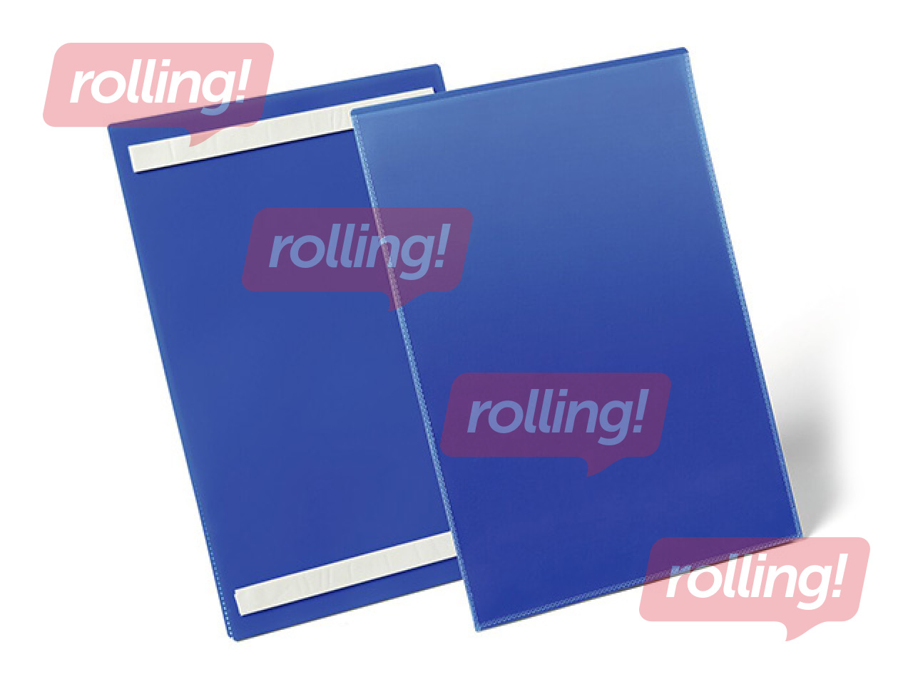 Informācijas kabata Durable, pašlīmējoša, A4, vertikāla, zila, 1 gb