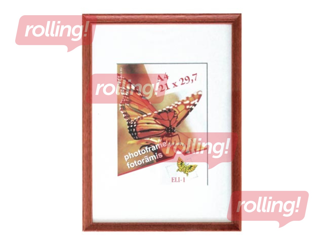 Foto rāmis Spring, A4, koka, tumši brūns