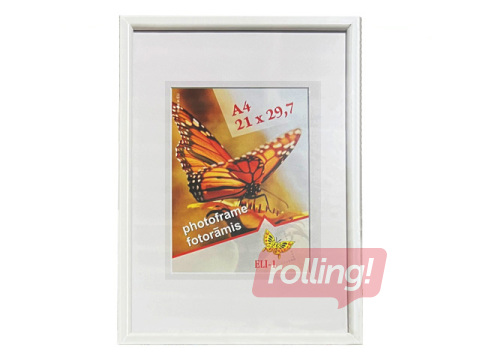 Photo frame Aura, A4, plastic, white