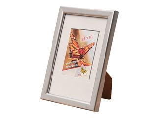 Foto rāmis Aura New, plastikāta, sudraba, 21x30cm