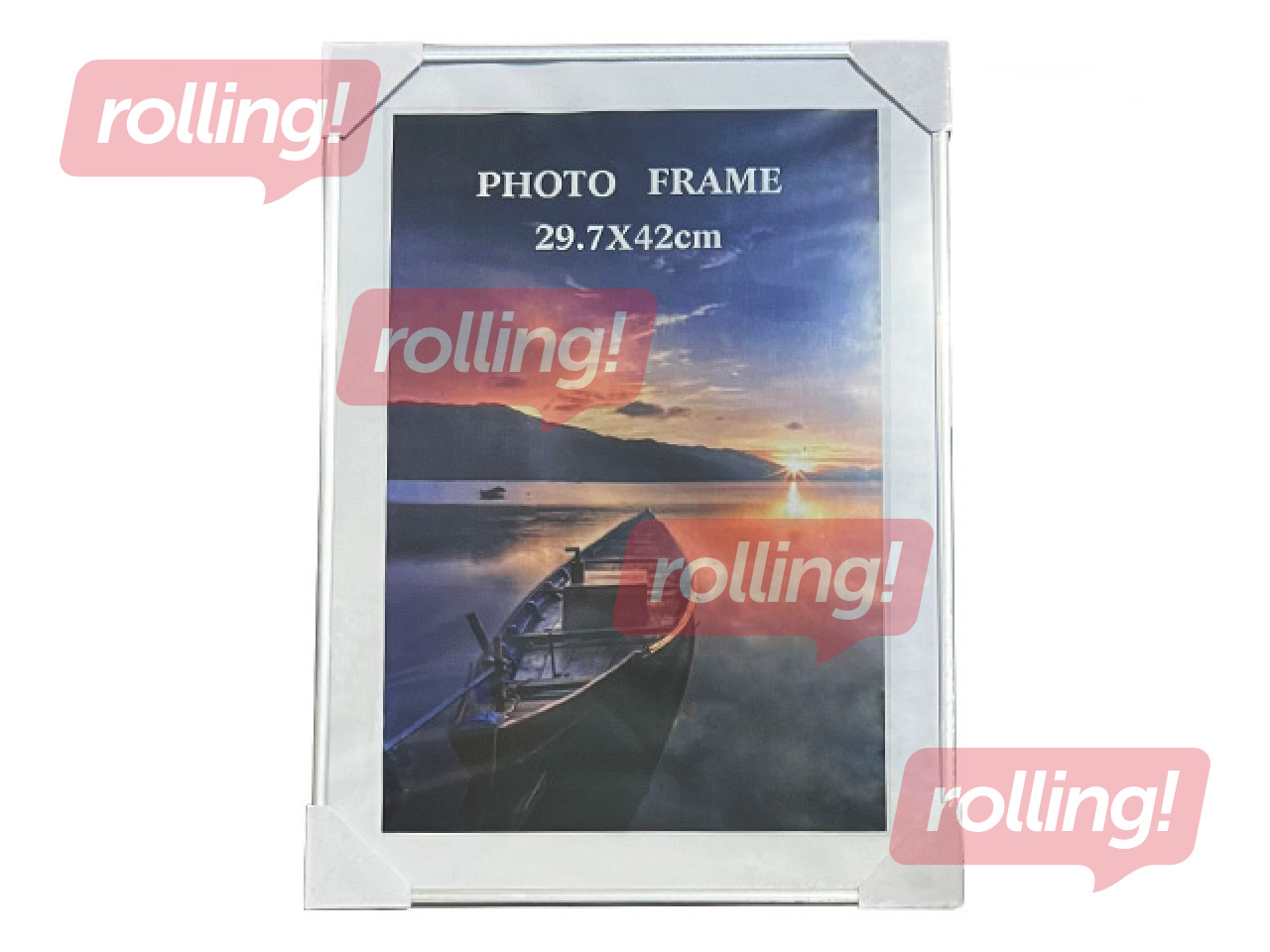 Foto rāmis, A3, plastikāta, sudraba
