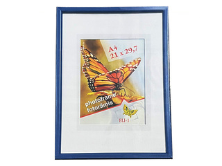 Foto rāmis Aura, A4, plastikāta, tumši zils