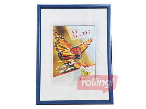 Photo frame, Aura, A4, plastic, dark blue