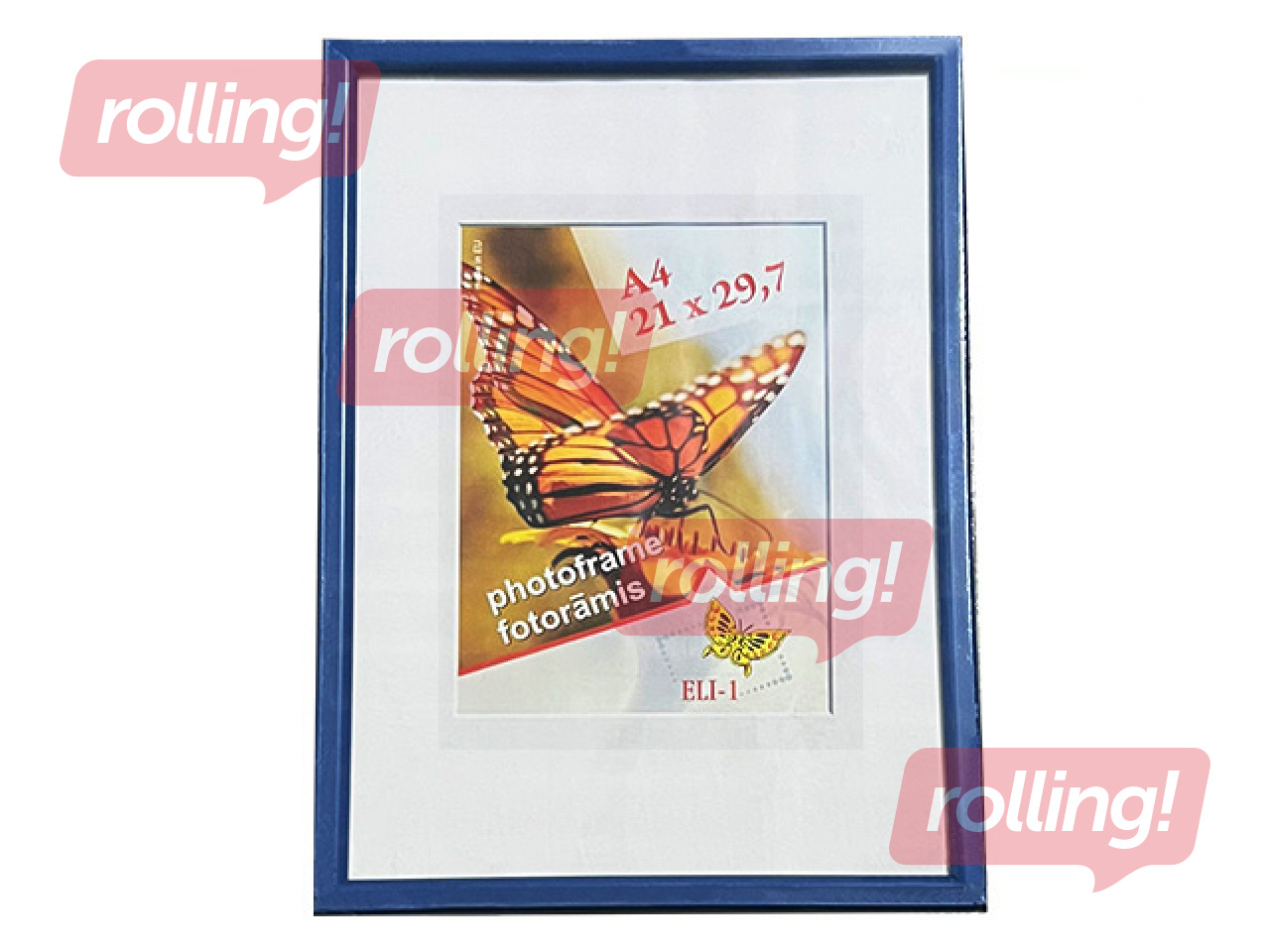 Photo frame, Aura, A4, plastic, dark blue