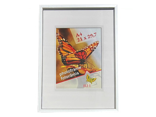 Pildiraam Aura, A4, plastik, hõbe