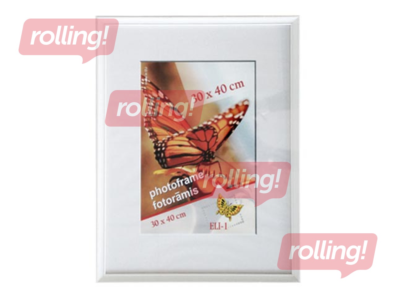 Photo frame Spring, A3, wooden, white