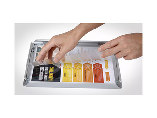 Alumīnija profilu rāmis ar skavām, zelta, A4