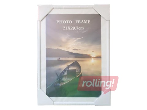 Photo frame, A4,plastic, white