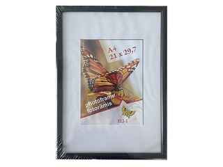 Фоторамка Aura A4, пластик, черный