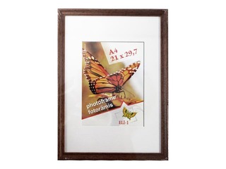 Фоторамка Aura, А4, деревянная, коричневая